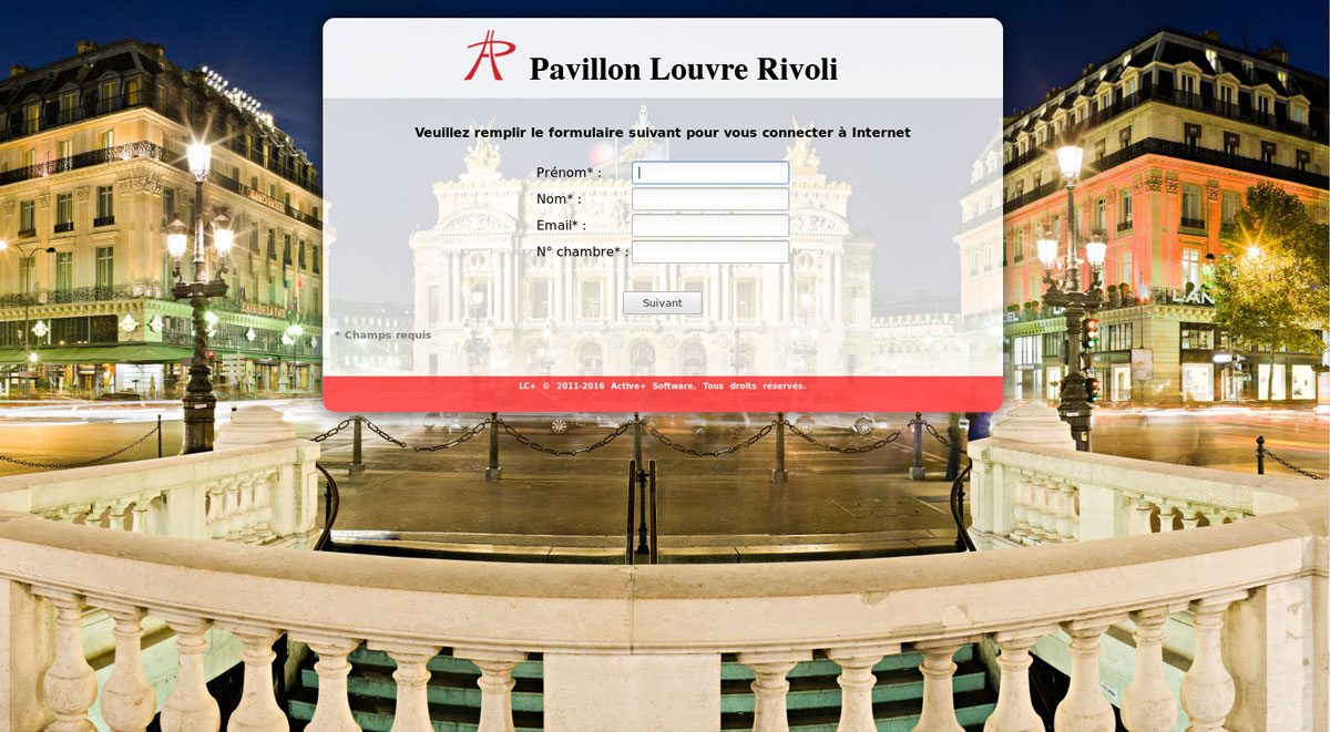 Portail captif pavillon Louvre Rivoli